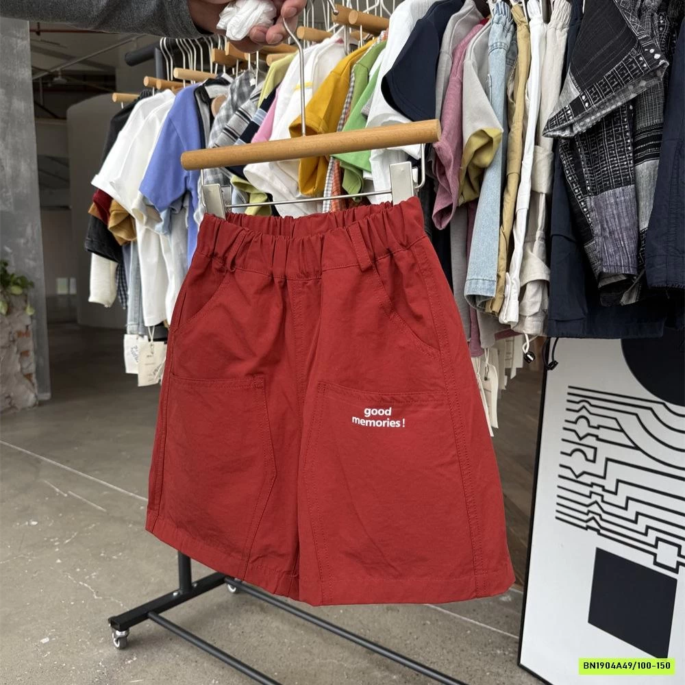 SHORT ĐỎ IN CHỮ