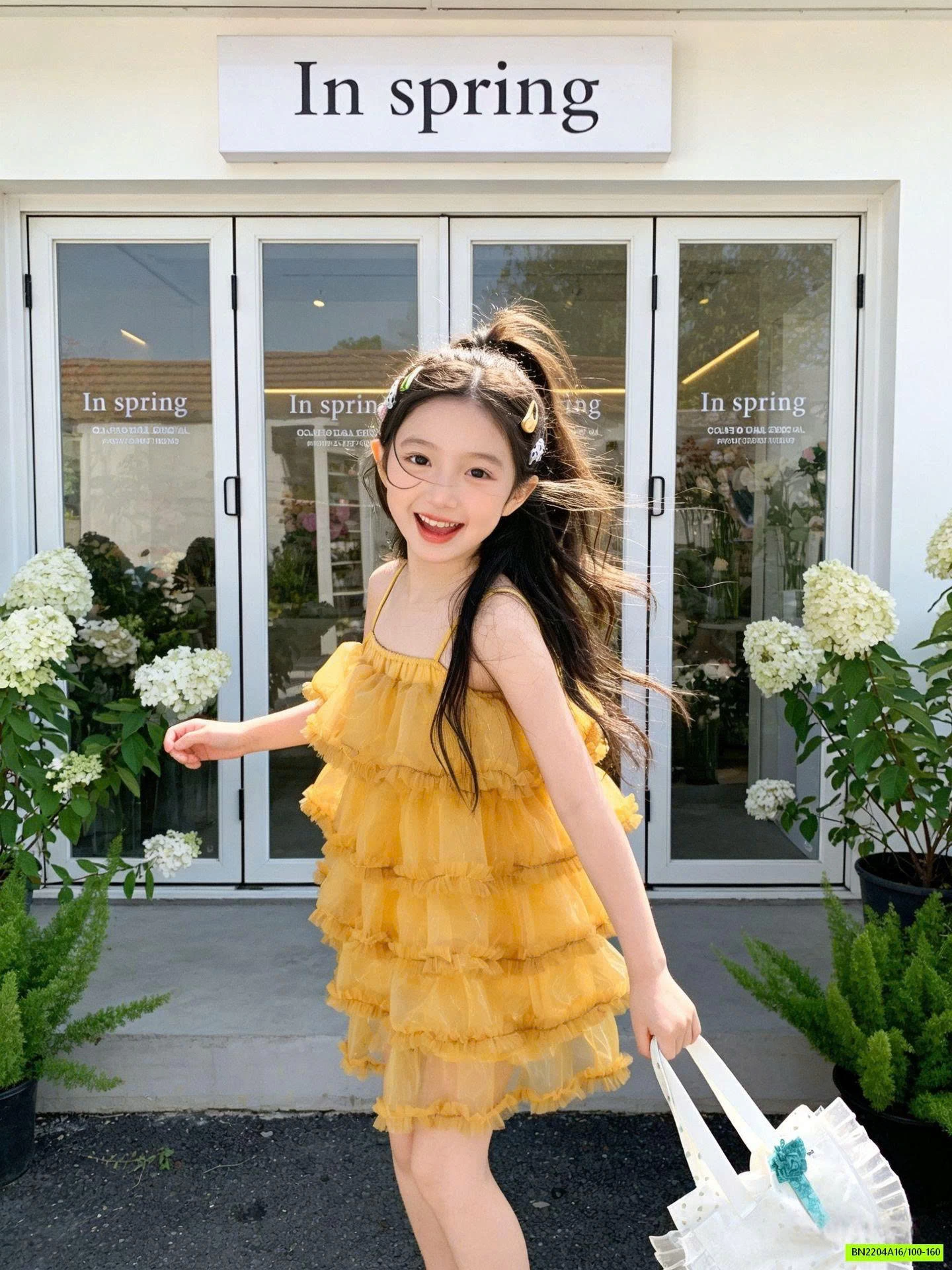 ĐẦM VOAN VÀNG 2 DÂY XẾP TẦNG