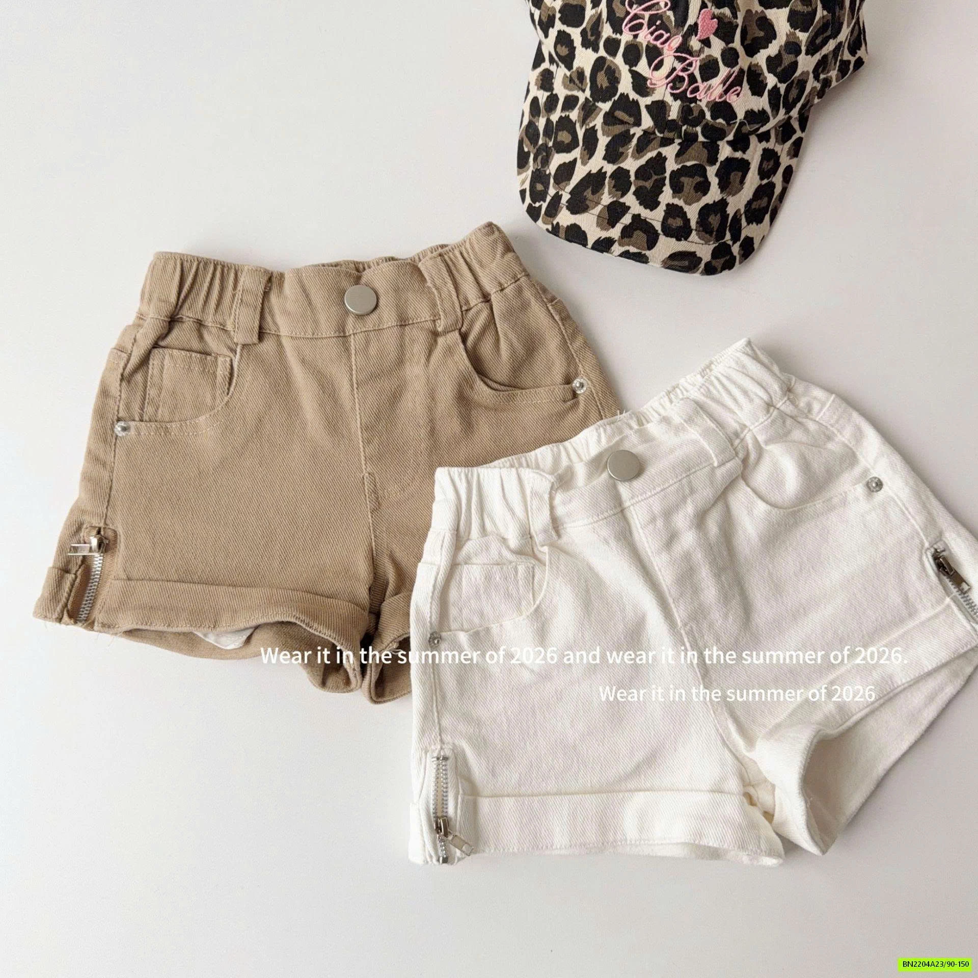 SHORT JEANS KHÓA GẤU T&QKIDS