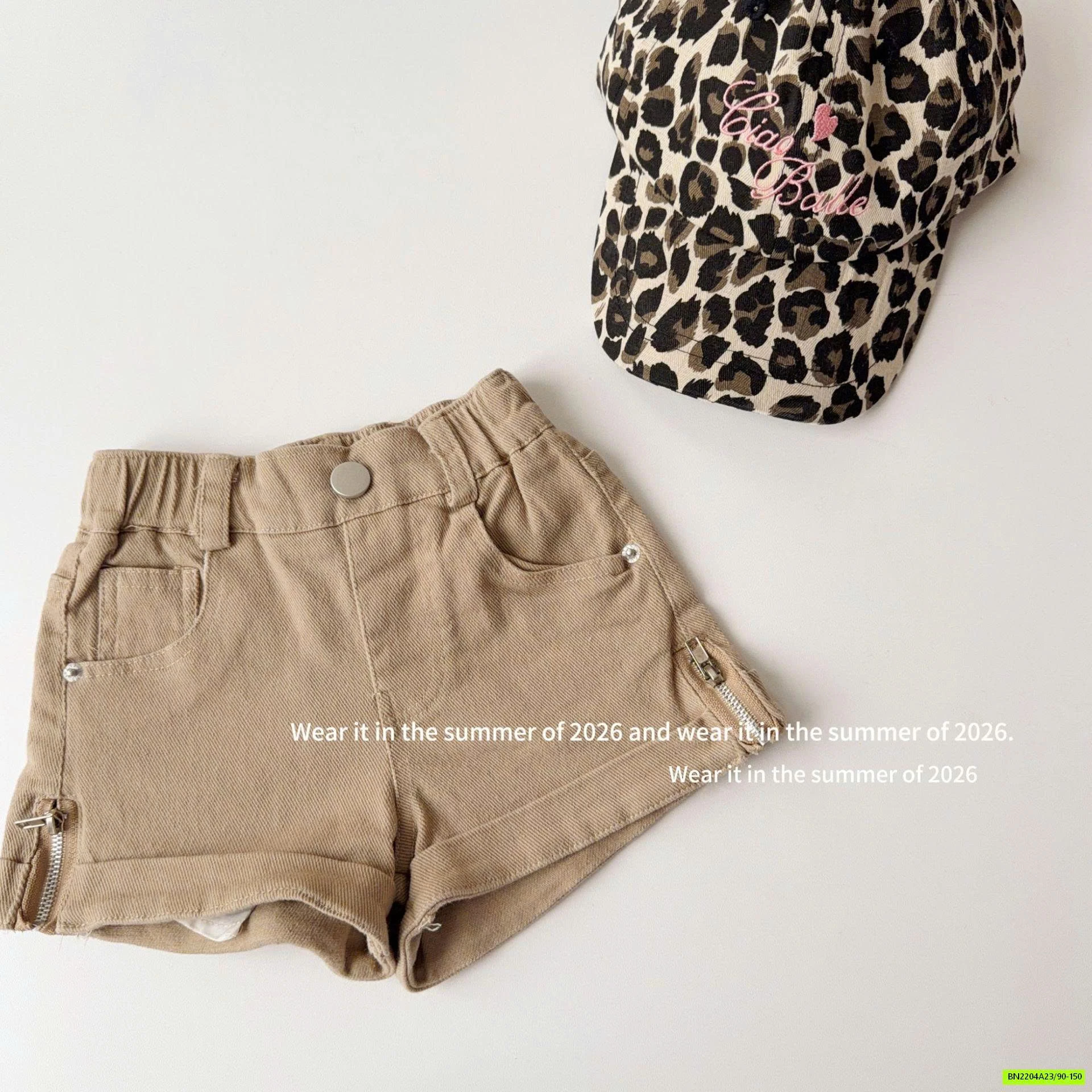 SHORT JEANS KHÓA GẤU T&QKIDS