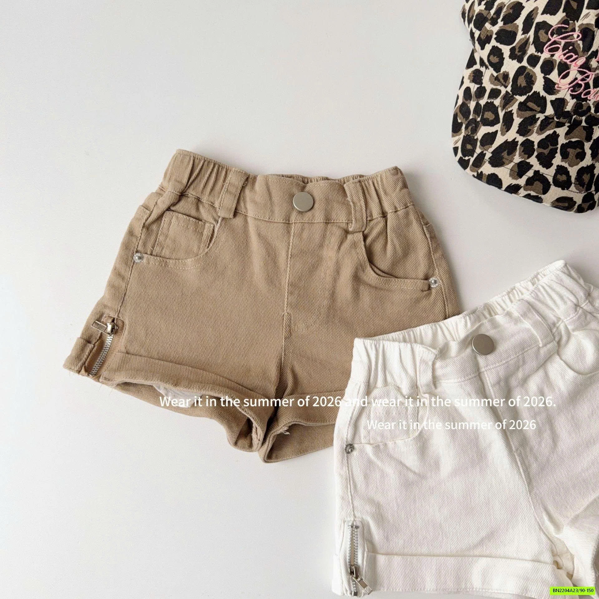 SHORT JEANS KHÓA GẤU T&QKIDS