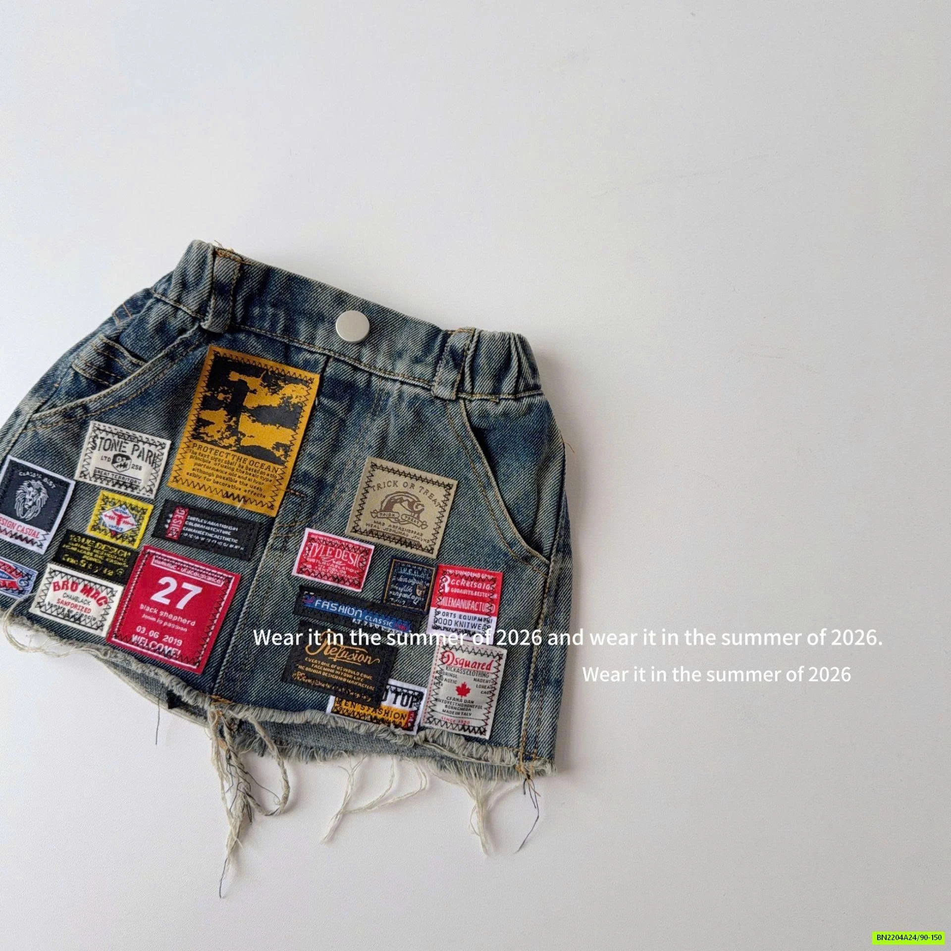 CHÂN VÁY JEANS HOẠT TIẾT BÁO T&QKIDS