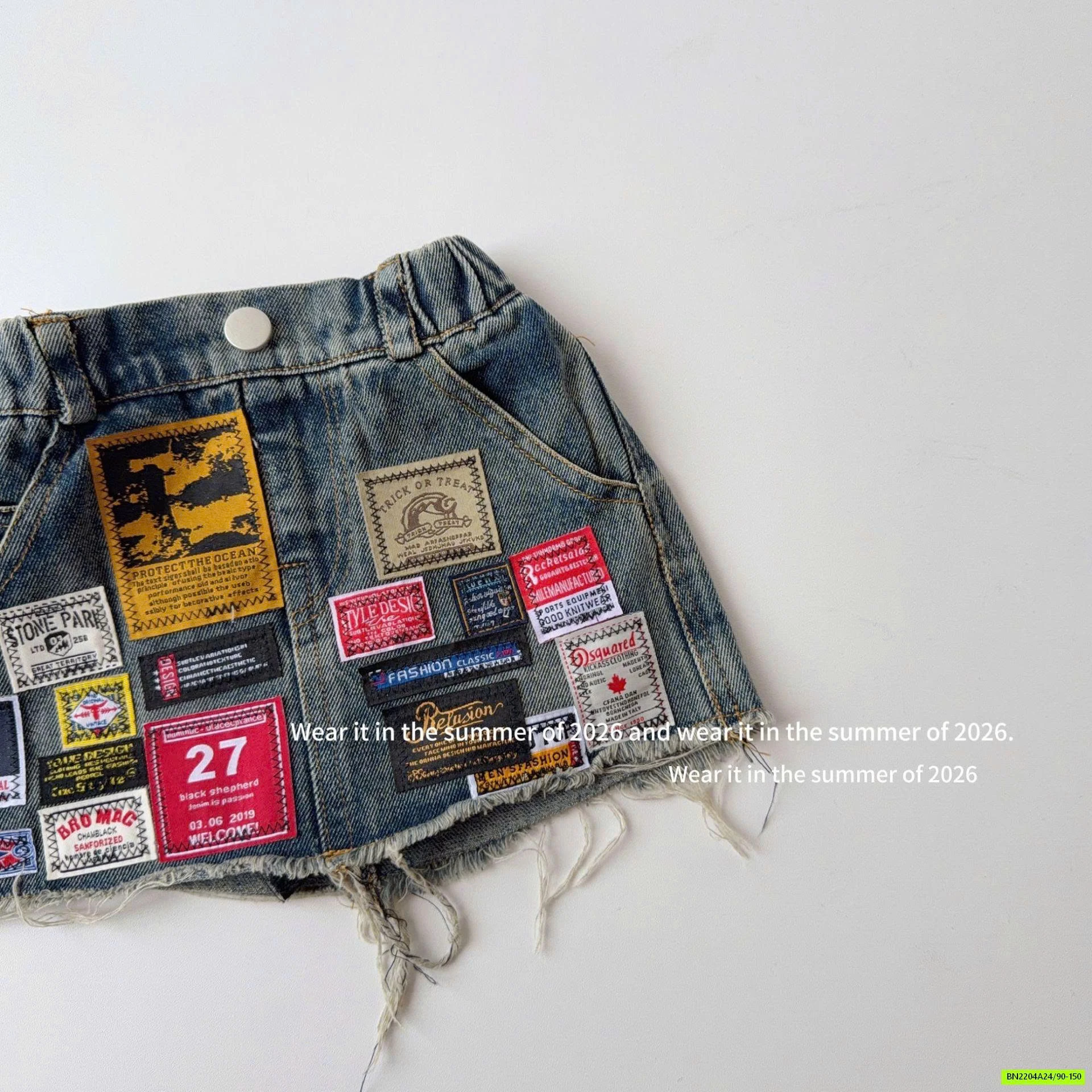 CHÂN VÁY JEANS HOẠT TIẾT BÁO T&QKIDS