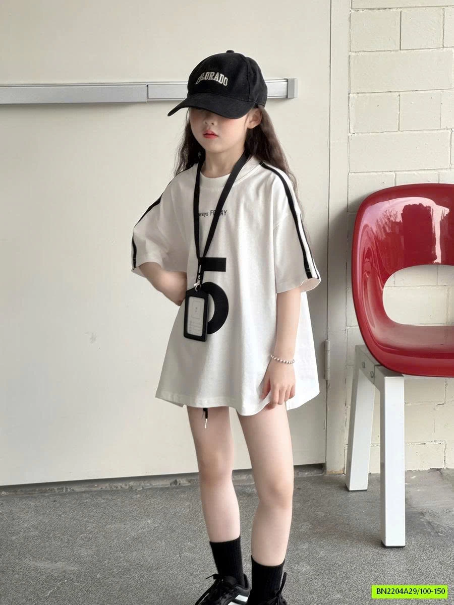 ÁO THUN SỐ 5 OVERSIZE YUKIDS