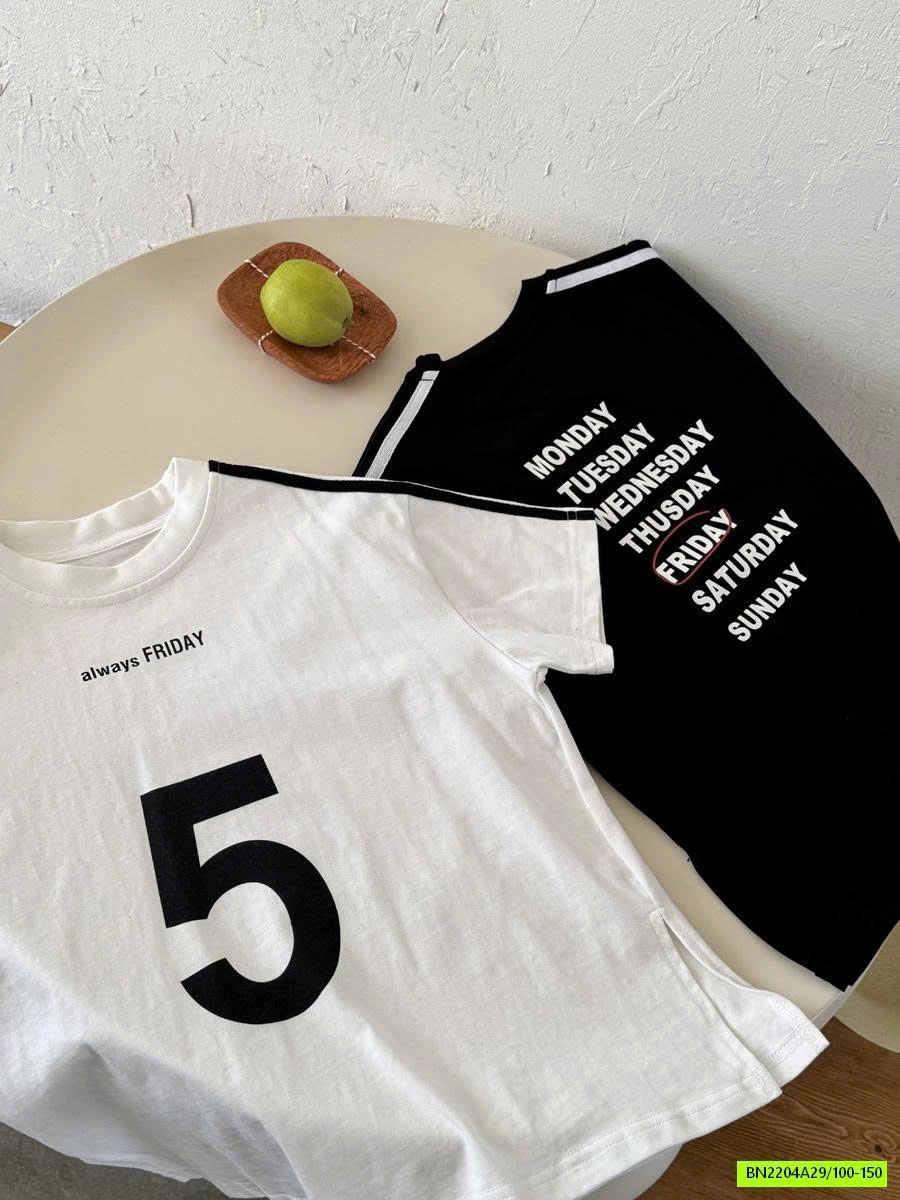 ÁO THUN SỐ 5 OVERSIZE YUKIDS