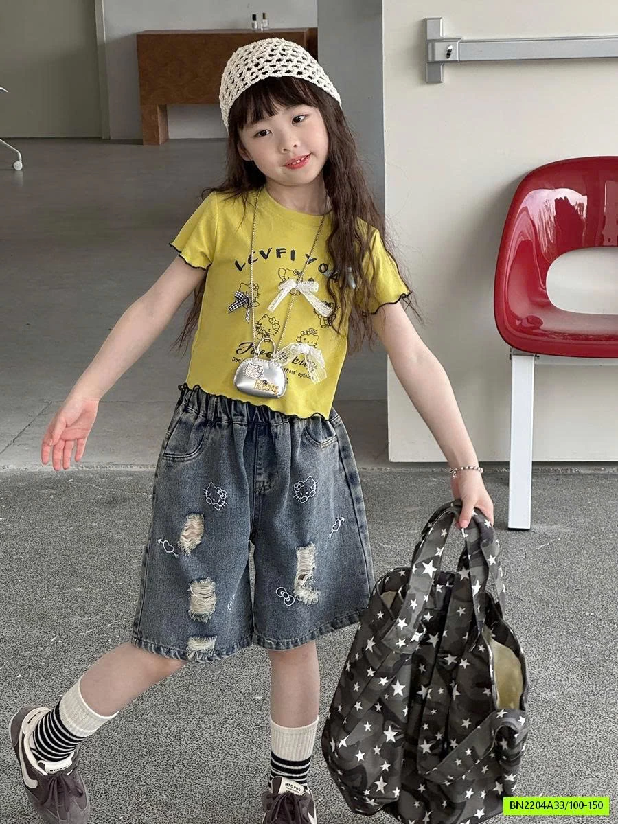 CROPTOP IN HÌNH GẮN NƠ YUKIDS