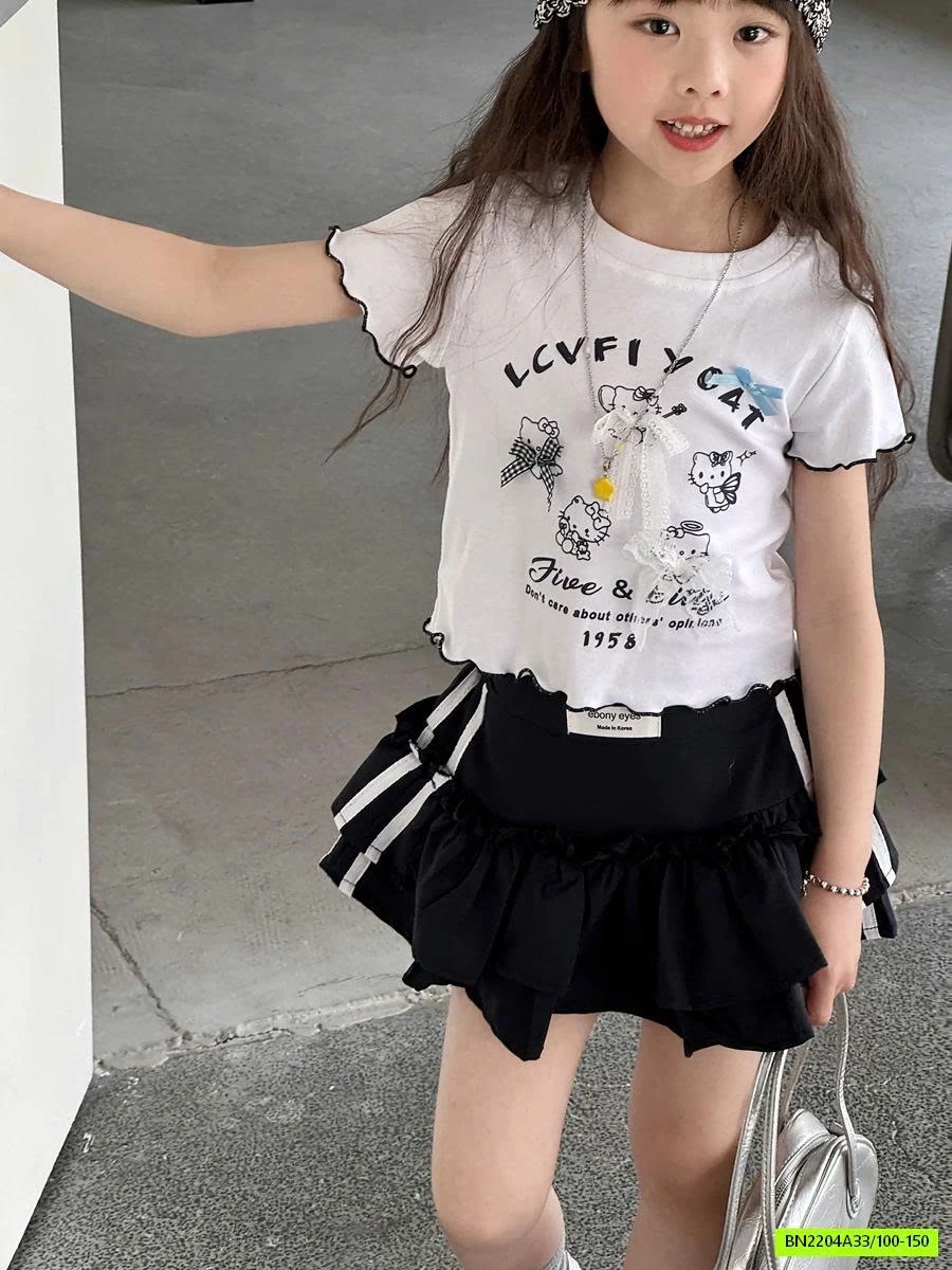 CROPTOP IN HÌNH GẮN NƠ YUKIDS