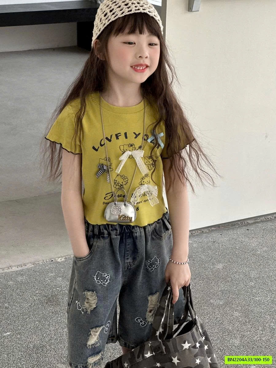 CROPTOP IN HÌNH GẮN NƠ YUKIDS