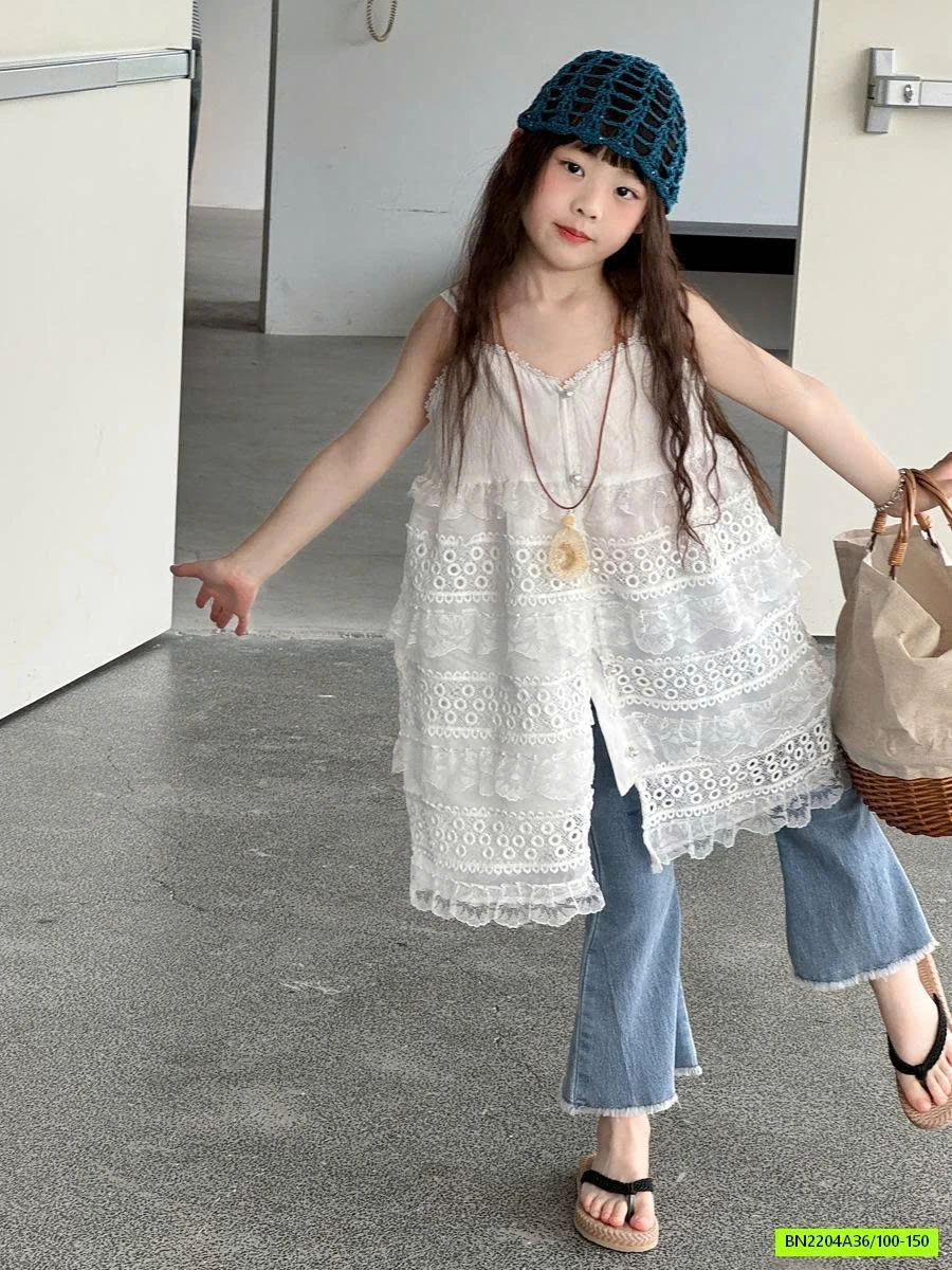 ĐẦM REN 2 DÂY YUKIDS