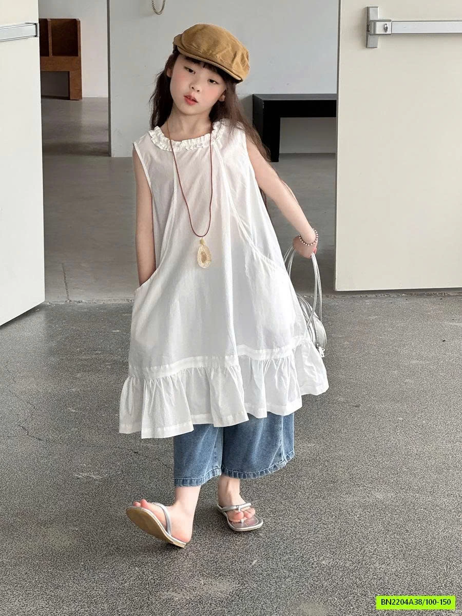 JEANS SUÔNG RÁCH GỐI YUKIDS