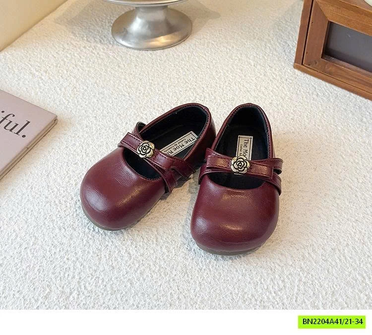 GIÀY BÚP BÊ HOA TRÀ QUAI CHÉO