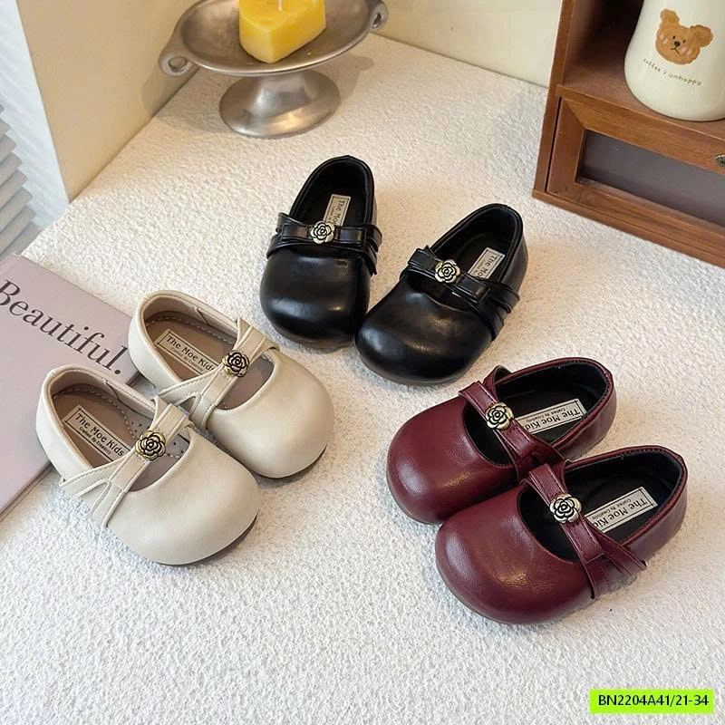 GIÀY BÚP BÊ HOA TRÀ QUAI CHÉO