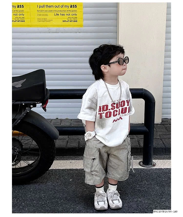 SÉT ÁO THUN CHỮ LOANG MIX QUẦN LỬNG TÚI HỘP