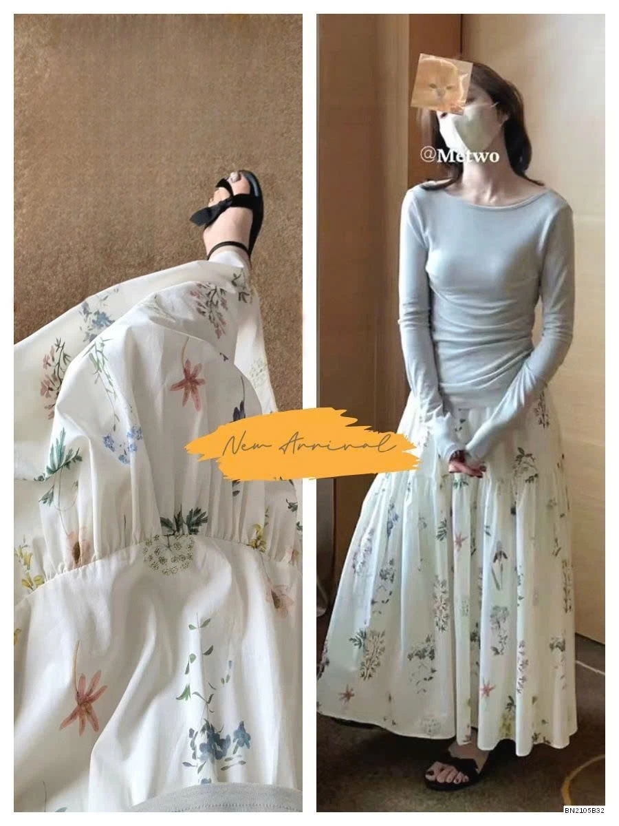 CHÂN VÁY HOA SIÊU ĐẸP