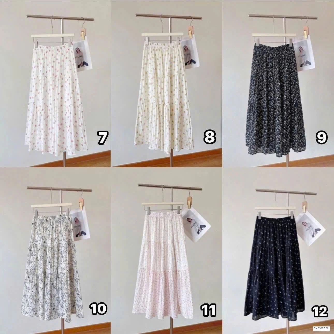 CHÂN VÁY HOA NHÍ DÁNG DÀI NỮ