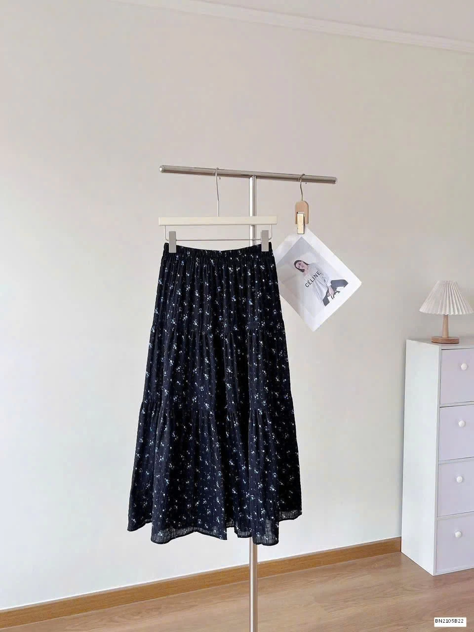 CHÂN VÁY HOA NHÍ DÁNG DÀI NỮ