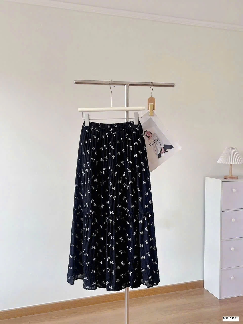 CHÂN VÁY HOA NHÍ DÁNG DÀI NỮ