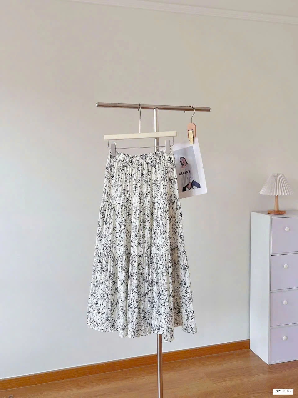 CHÂN VÁY HOA NHÍ DÁNG DÀI NỮ