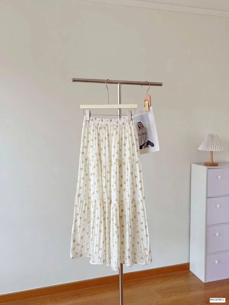 CHÂN VÁY HOA NHÍ DÁNG DÀI NỮ