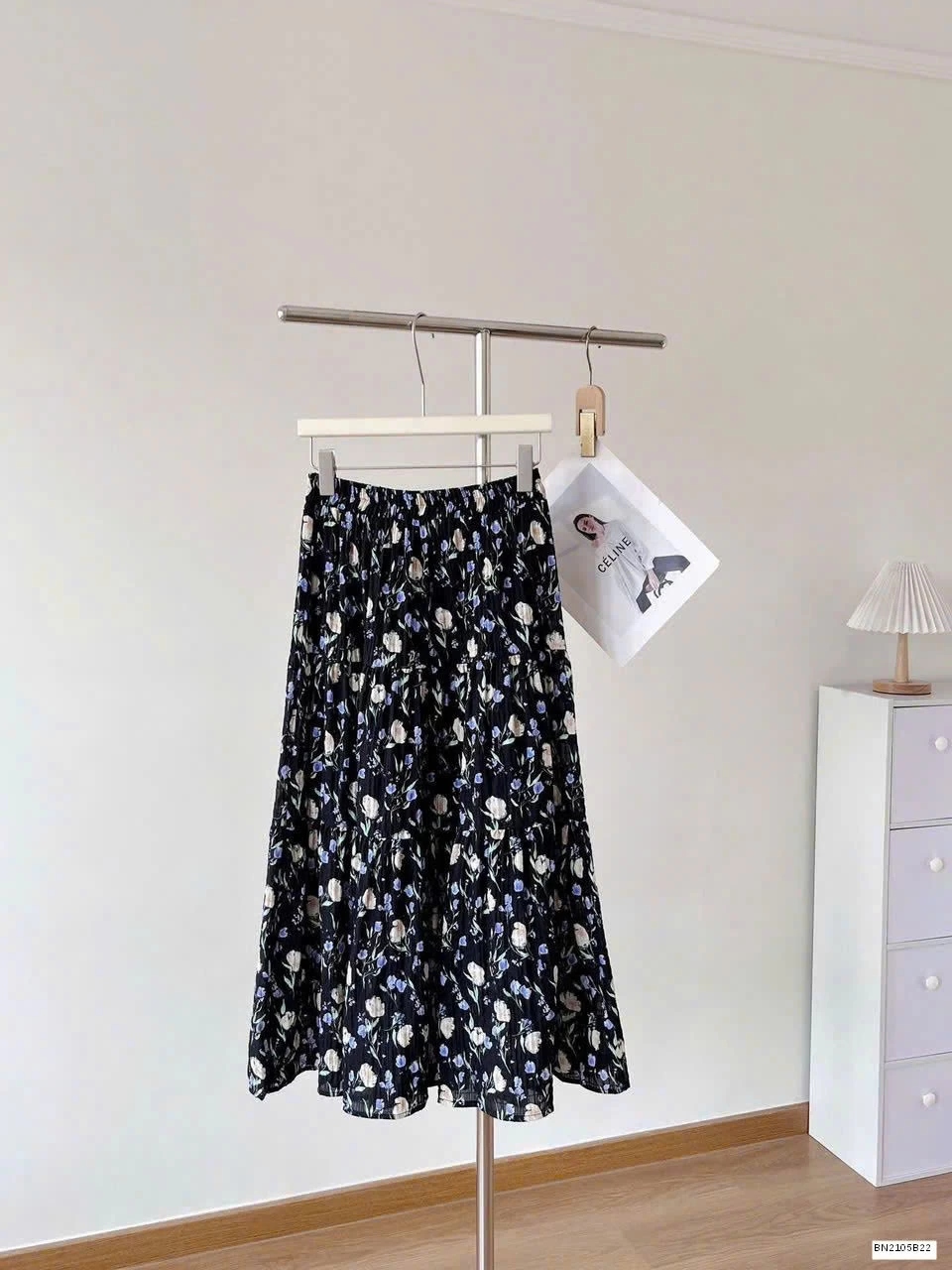 CHÂN VÁY HOA NHÍ DÁNG DÀI NỮ