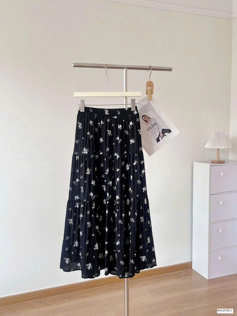 CHÂN VÁY HOA NHÍ DÁNG DÀI NỮ