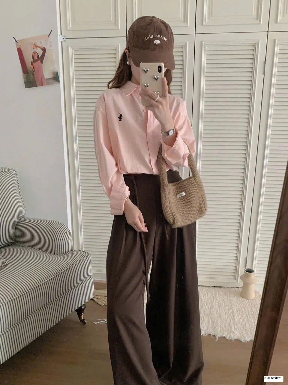 ÁO SƠ MI THÊU NGỰA NỮ