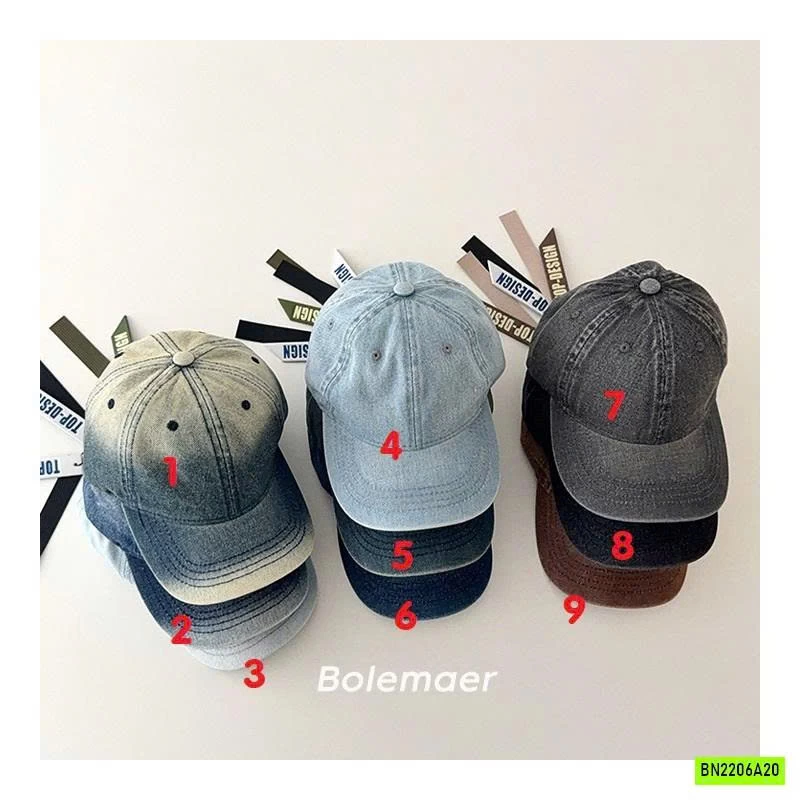 MŨ KẾT JEANS LOANG CÁ TÍNH