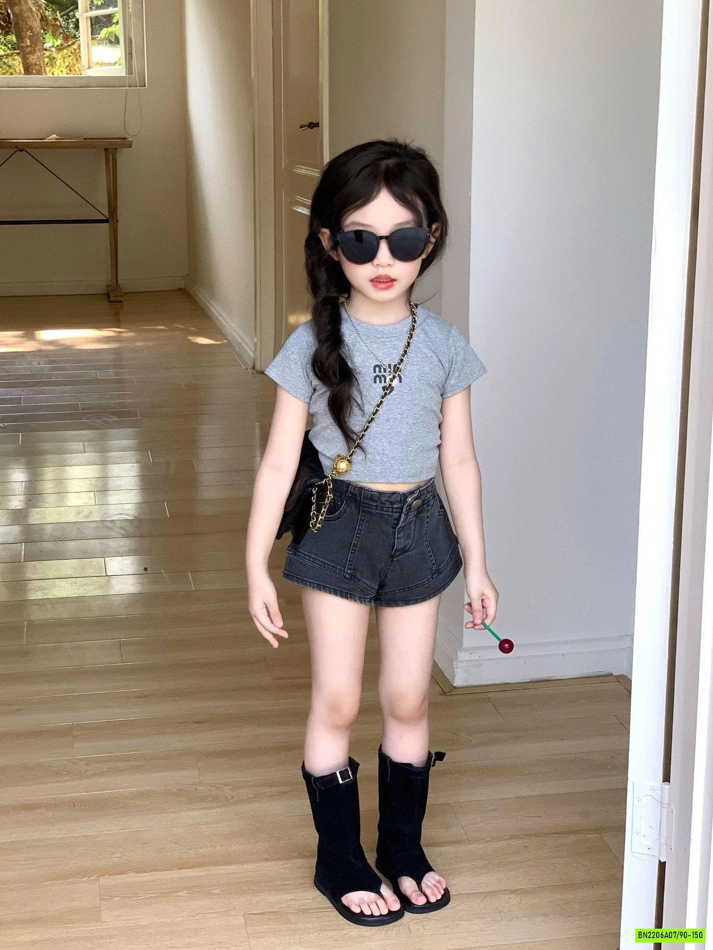 SÉT CROPTOP MIN MIX SHORT JEANS