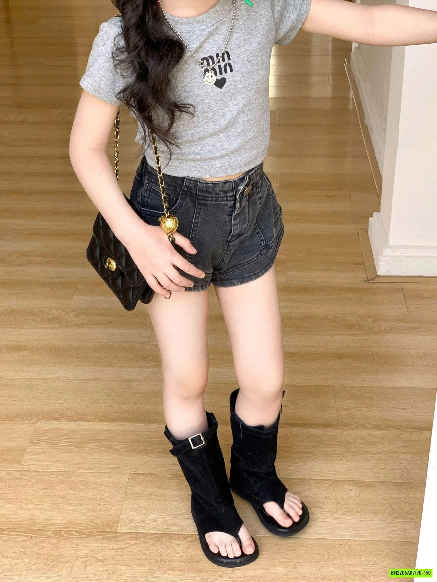 SÉT CROPTOP MIN MIX SHORT JEANS