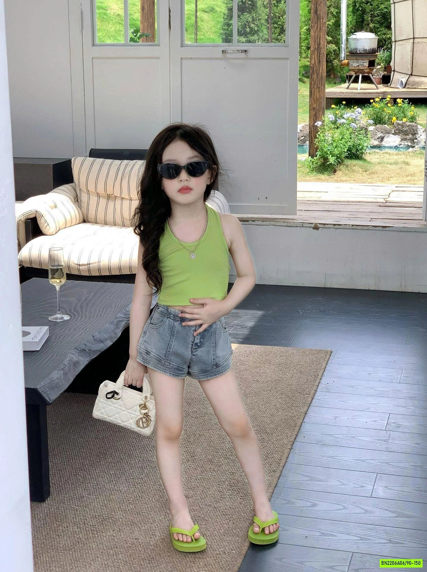 SÉT ÁO YẾM MONTOGI MIX SHORT JEANS