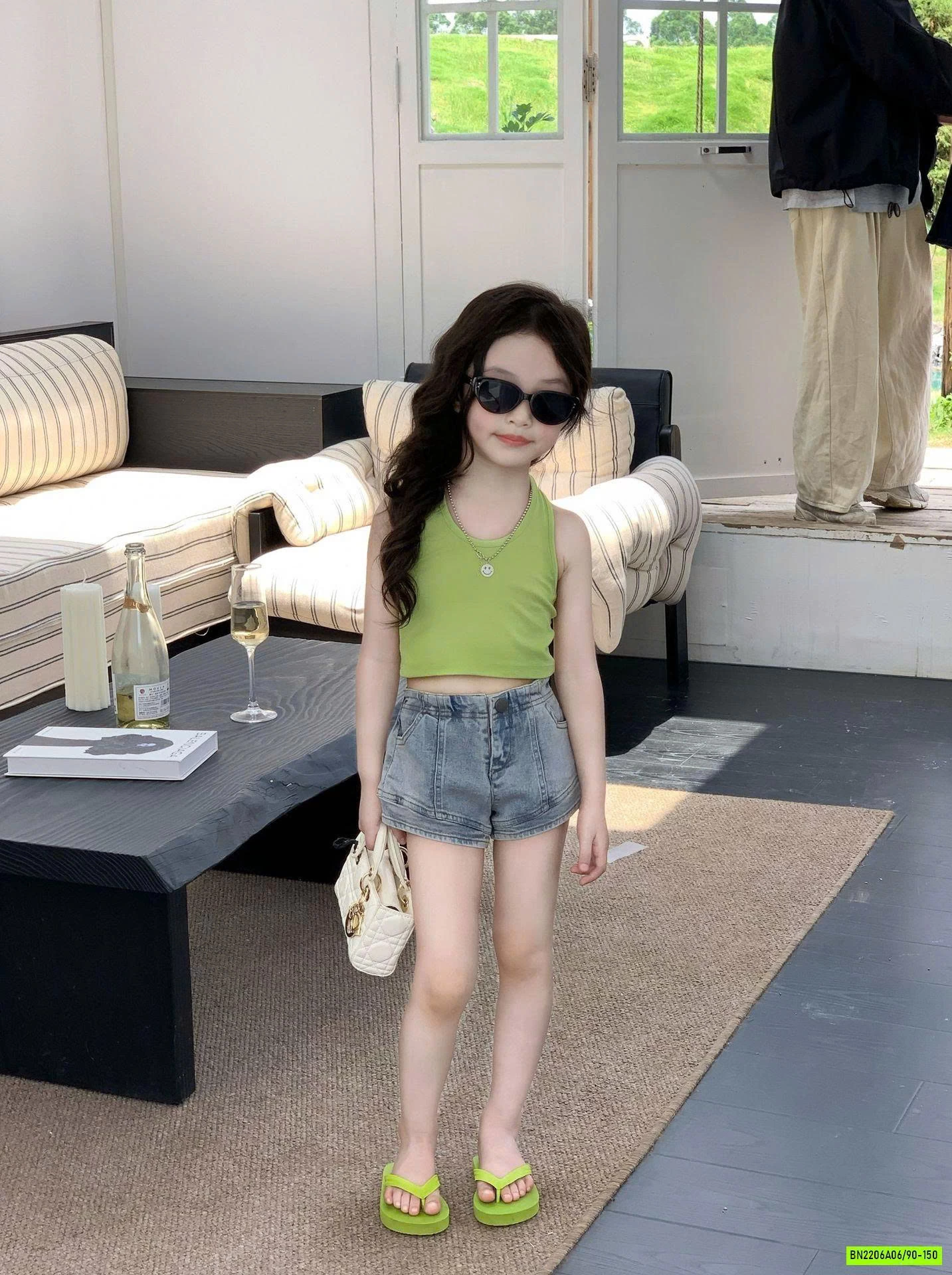 SÉT ÁO YẾM MONTOGI MIX SHORT JEANS