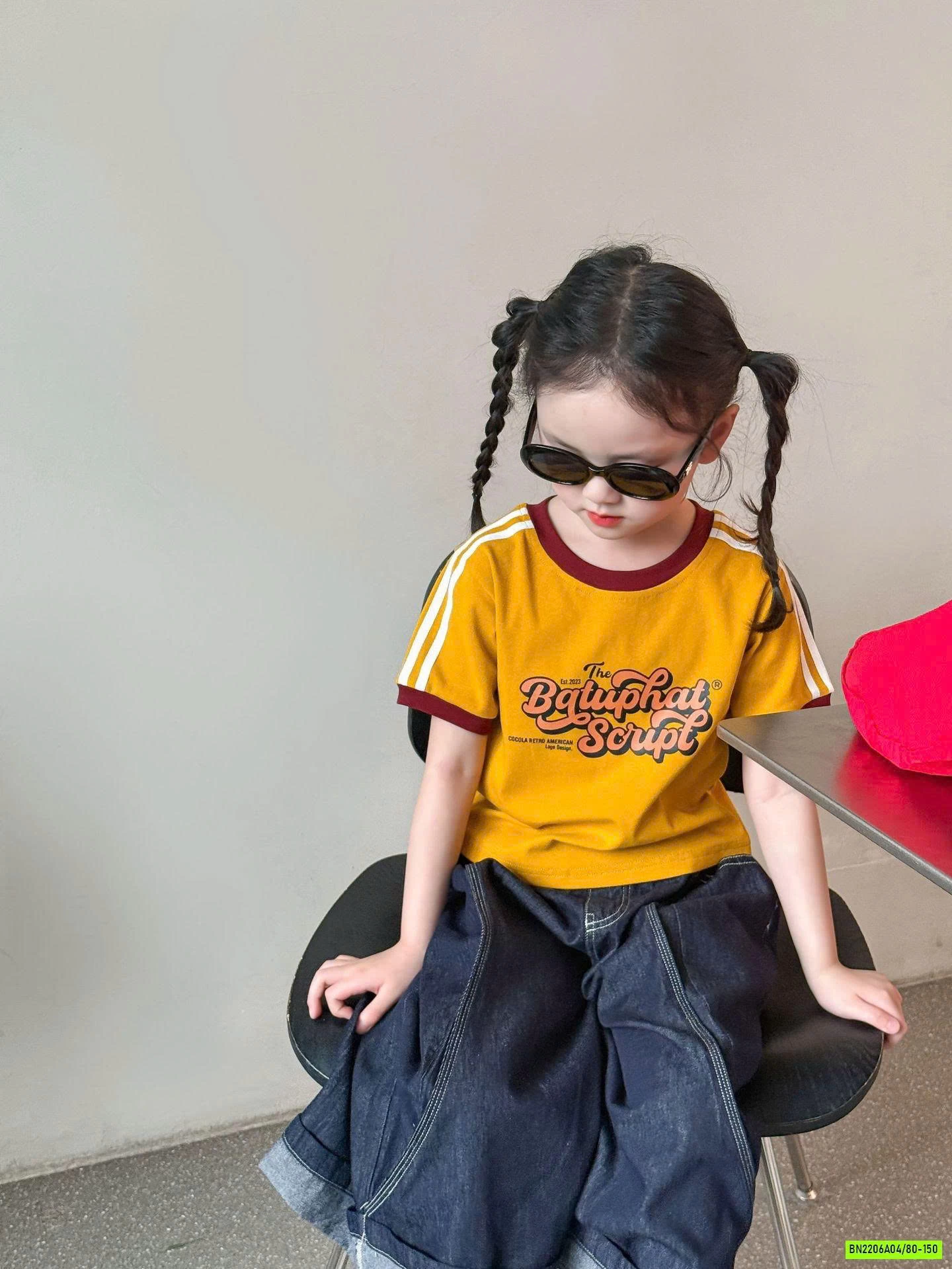 SÉT ÁO VÀNG MIX JEANS ỐNG RỘNG