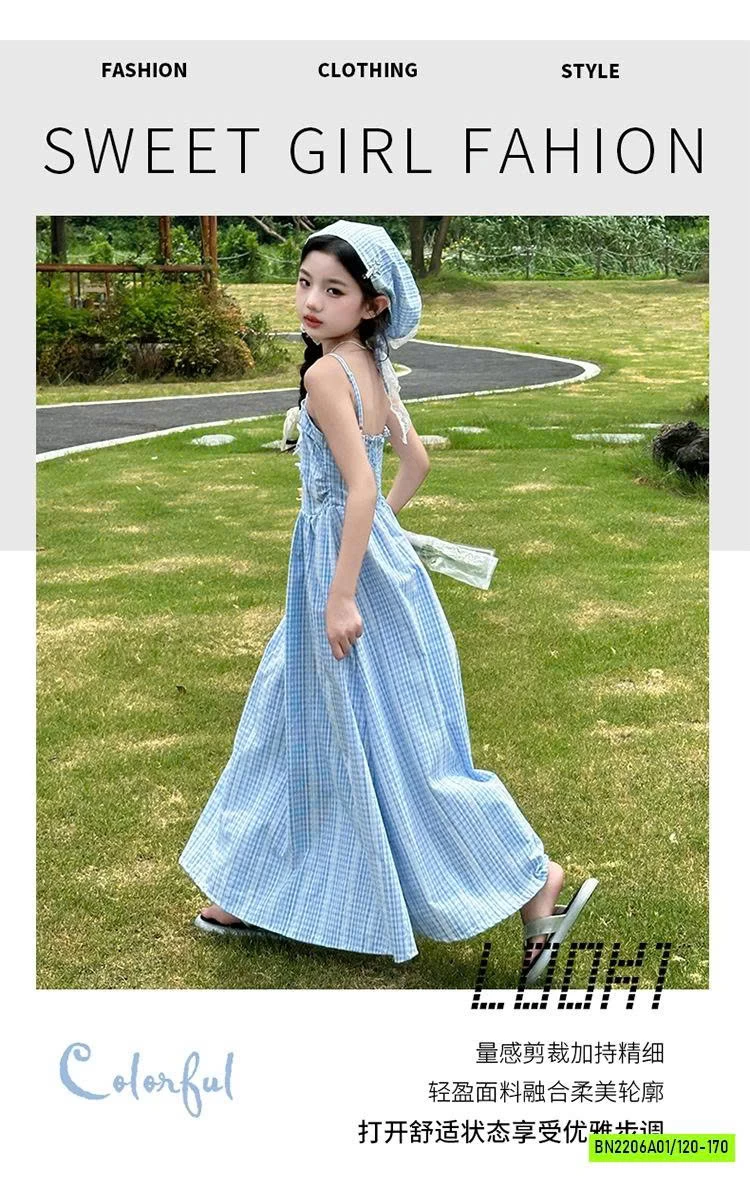 ĐẦM MAXI XANH 2 DÂY