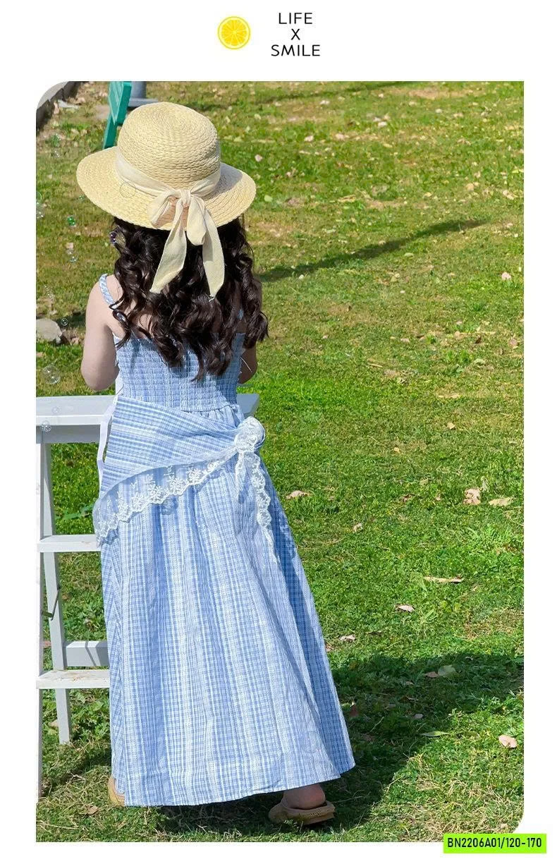 ĐẦM MAXI XANH 2 DÂY