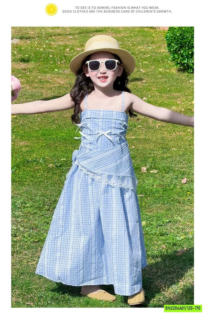 ĐẦM MAXI XANH 2 DÂY