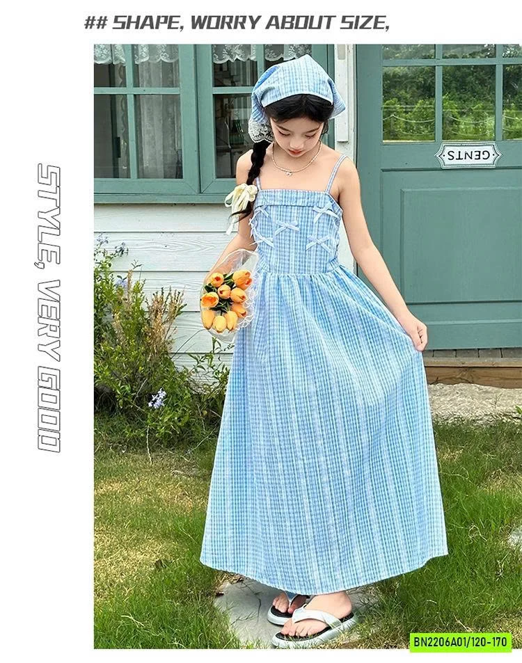 ĐẦM MAXI XANH 2 DÂY