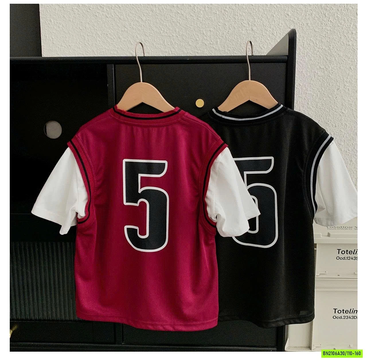 ÁO THỂ THAO SỐ 5 PHỐI MÀU TAY