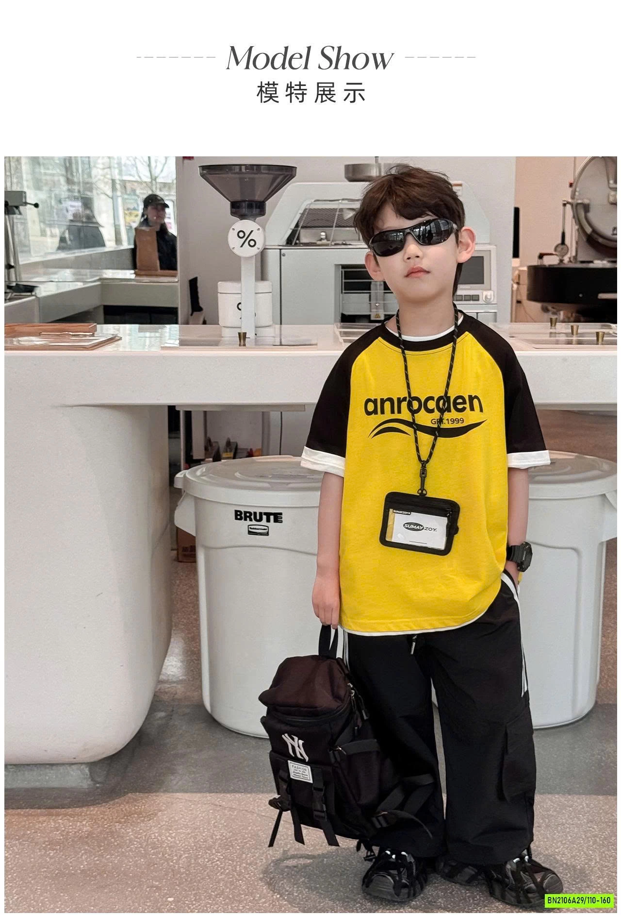 ÁO THUN VÀNG PHỐI MÀU TAY