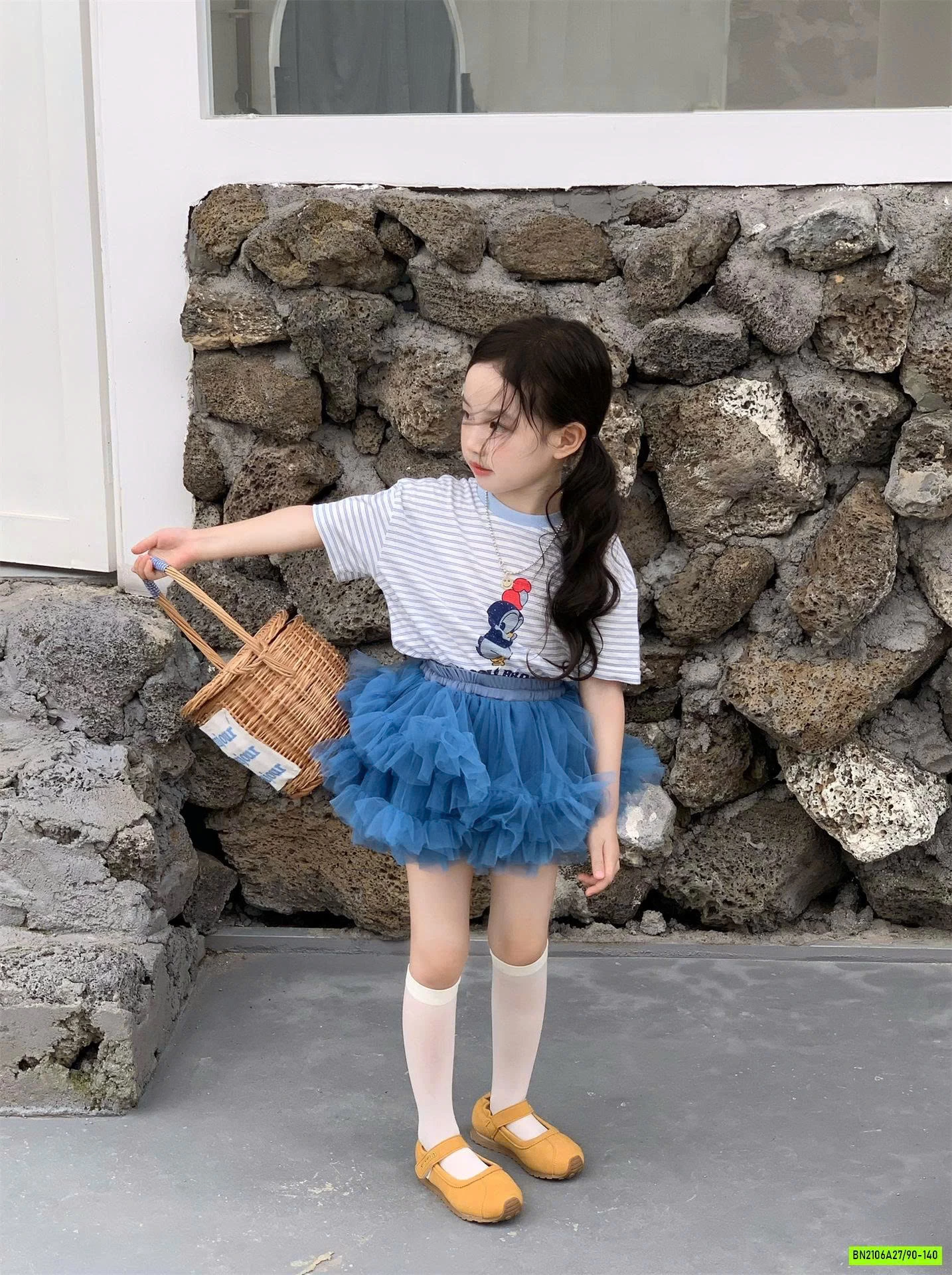 ÁO VỊT KR MIX CV TUTU XANH