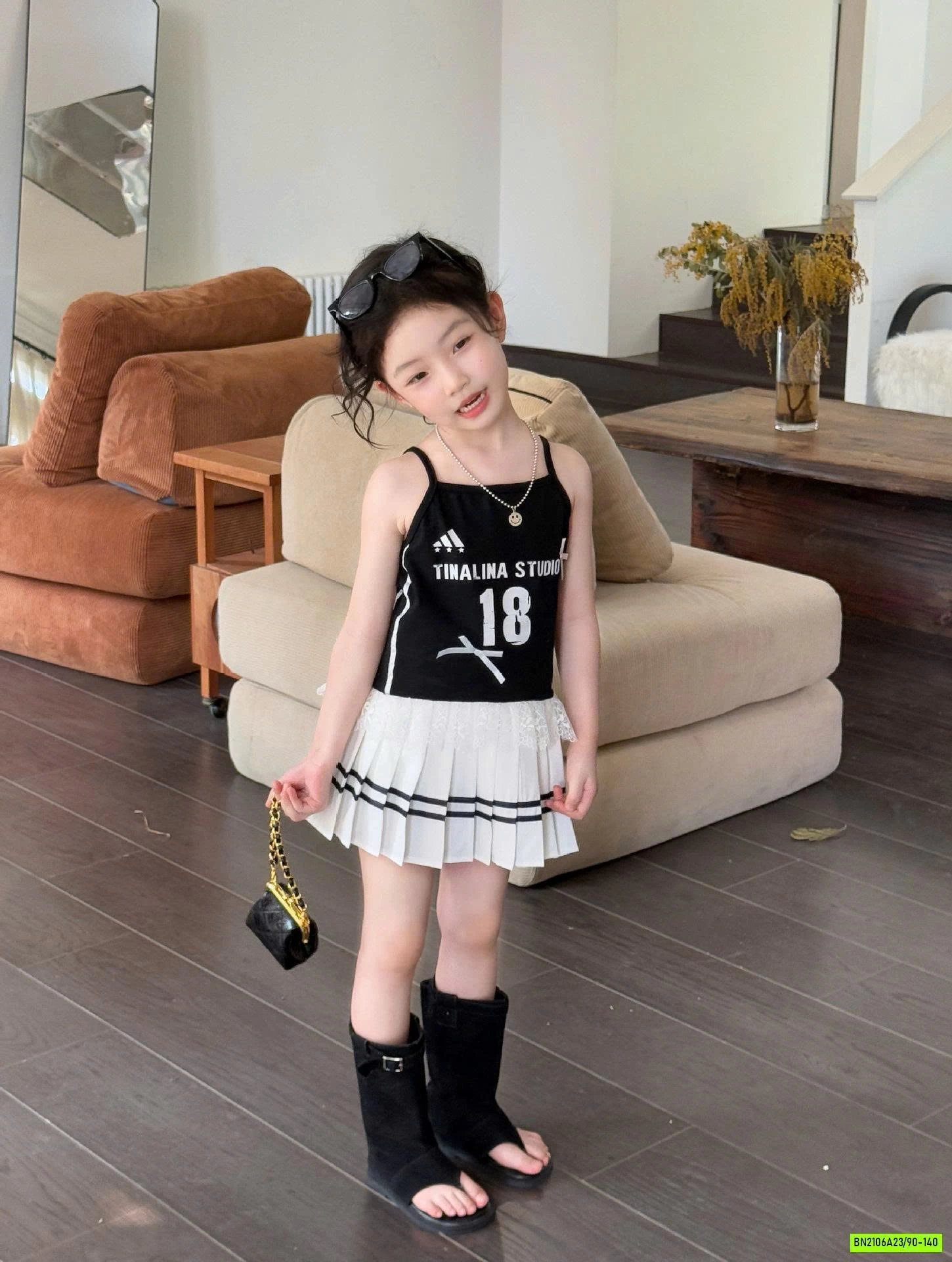 ÁO 2 DÂY SỐ 18 MIX CV XẾP LY