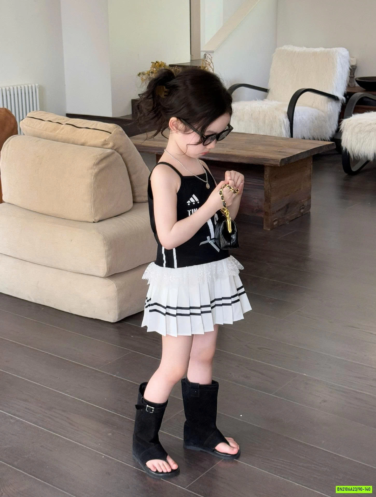 ÁO 2 DÂY SỐ 18 MIX CV XẾP LY