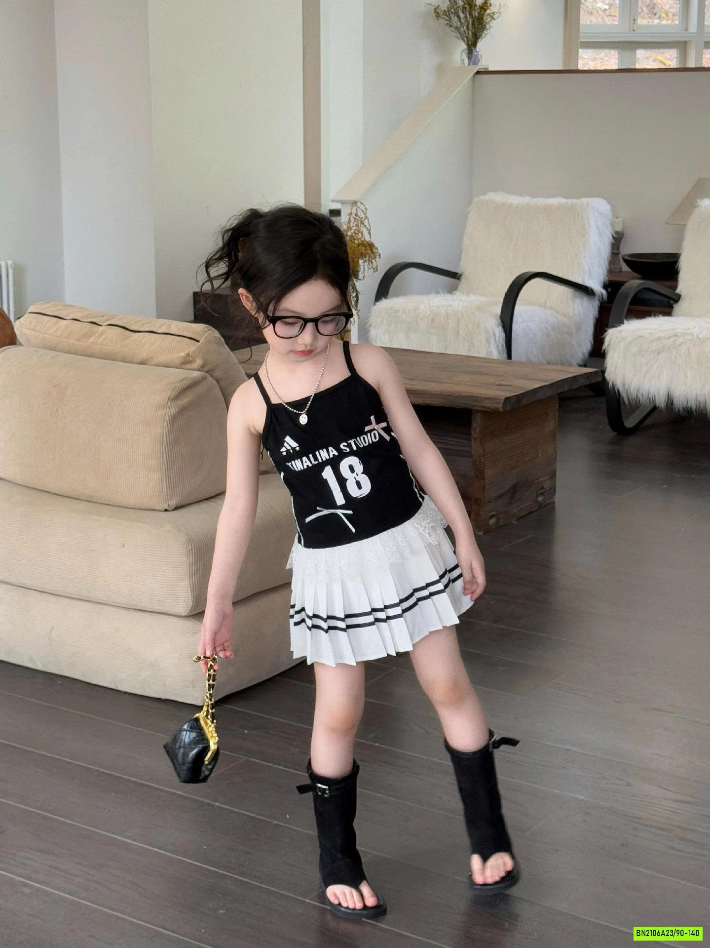 ÁO 2 DÂY SỐ 18 MIX CV XẾP LY