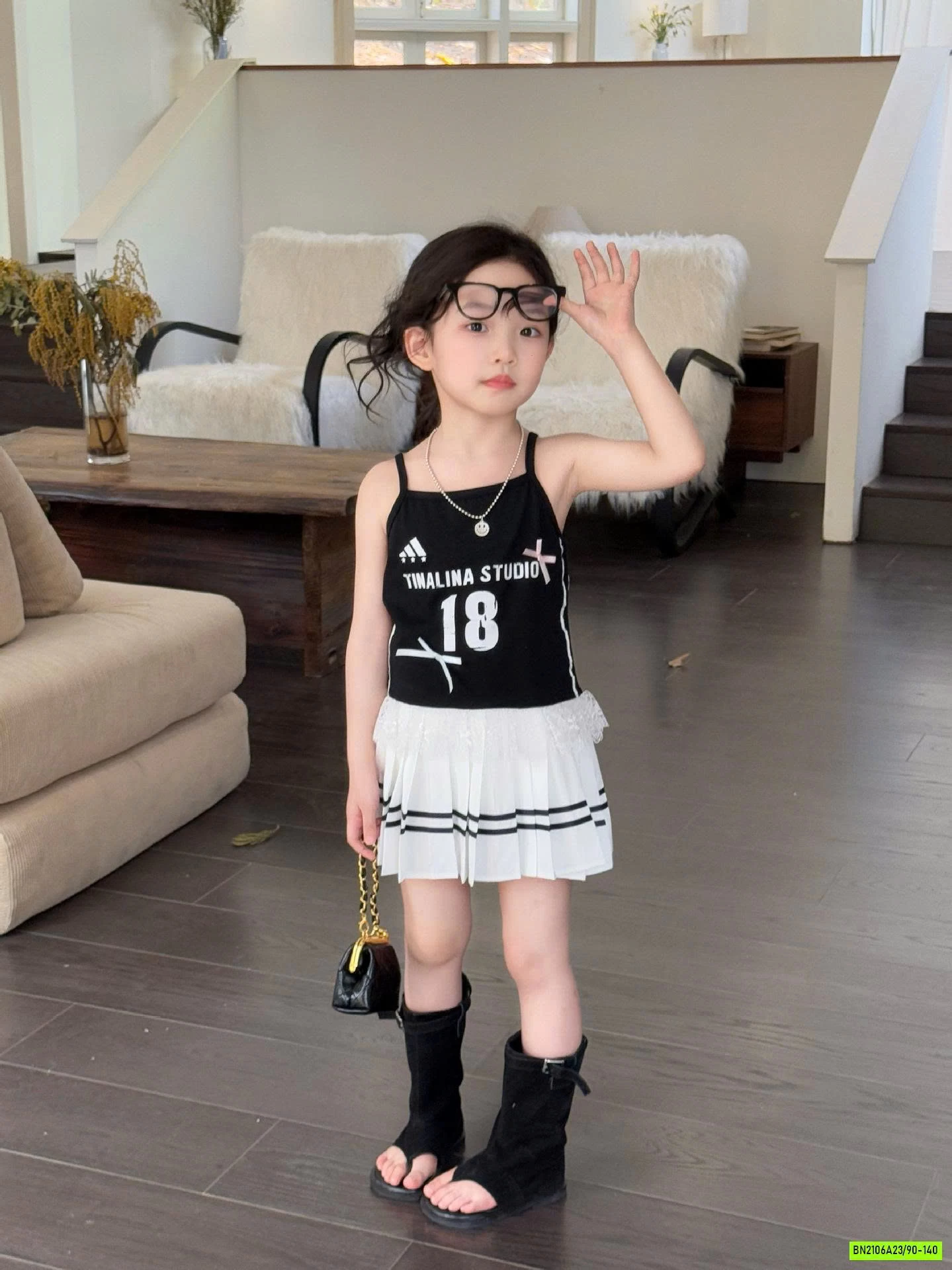 ÁO 2 DÂY SỐ 18 MIX CV XẾP LY