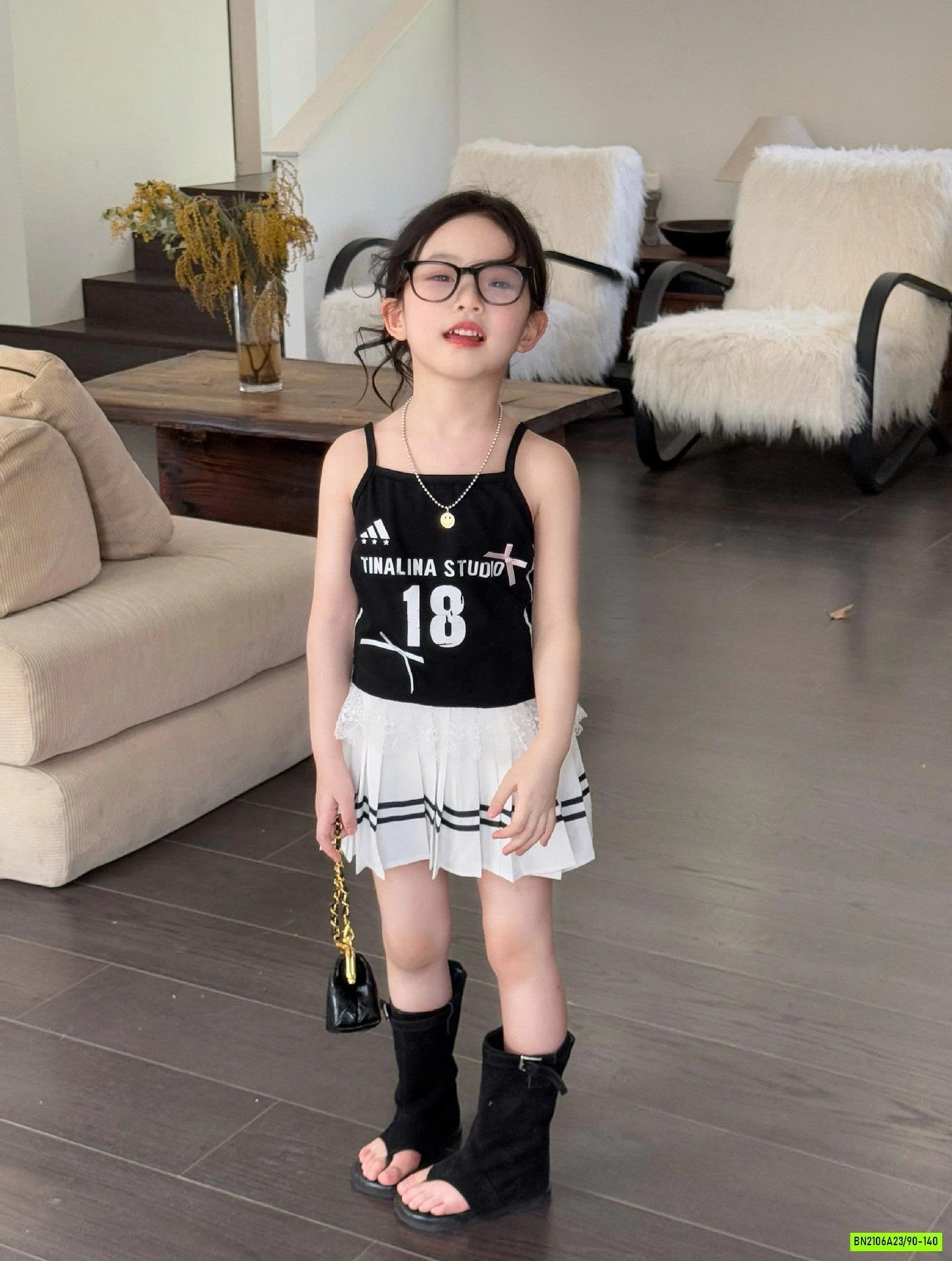 ÁO 2 DÂY SỐ 18 MIX CV XẾP LY