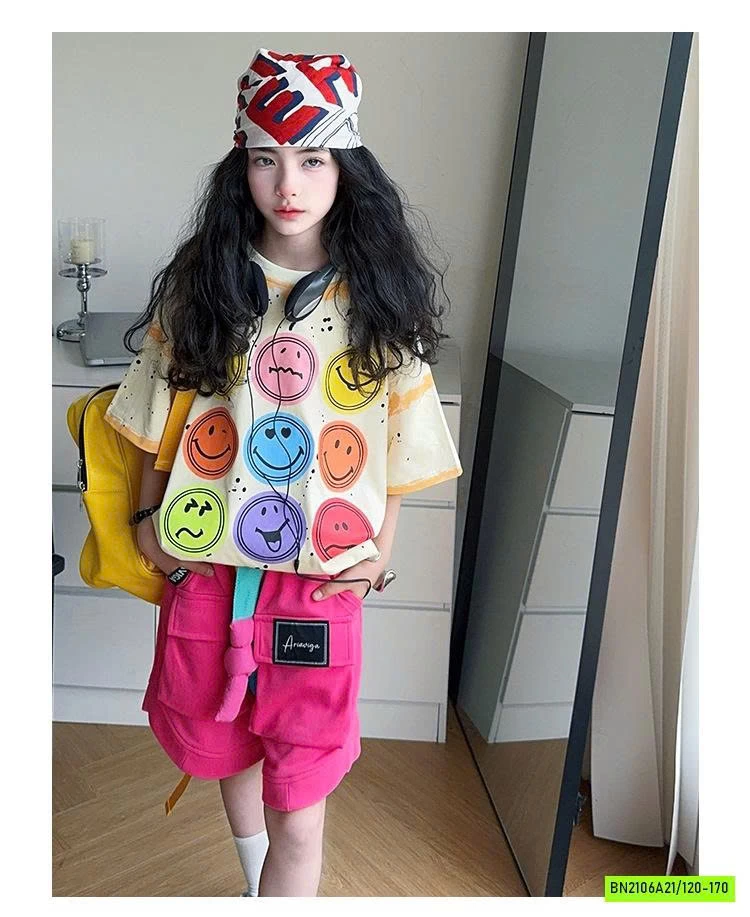 ÁO ICON MIX SHORT MÀU CÁ TÍNH