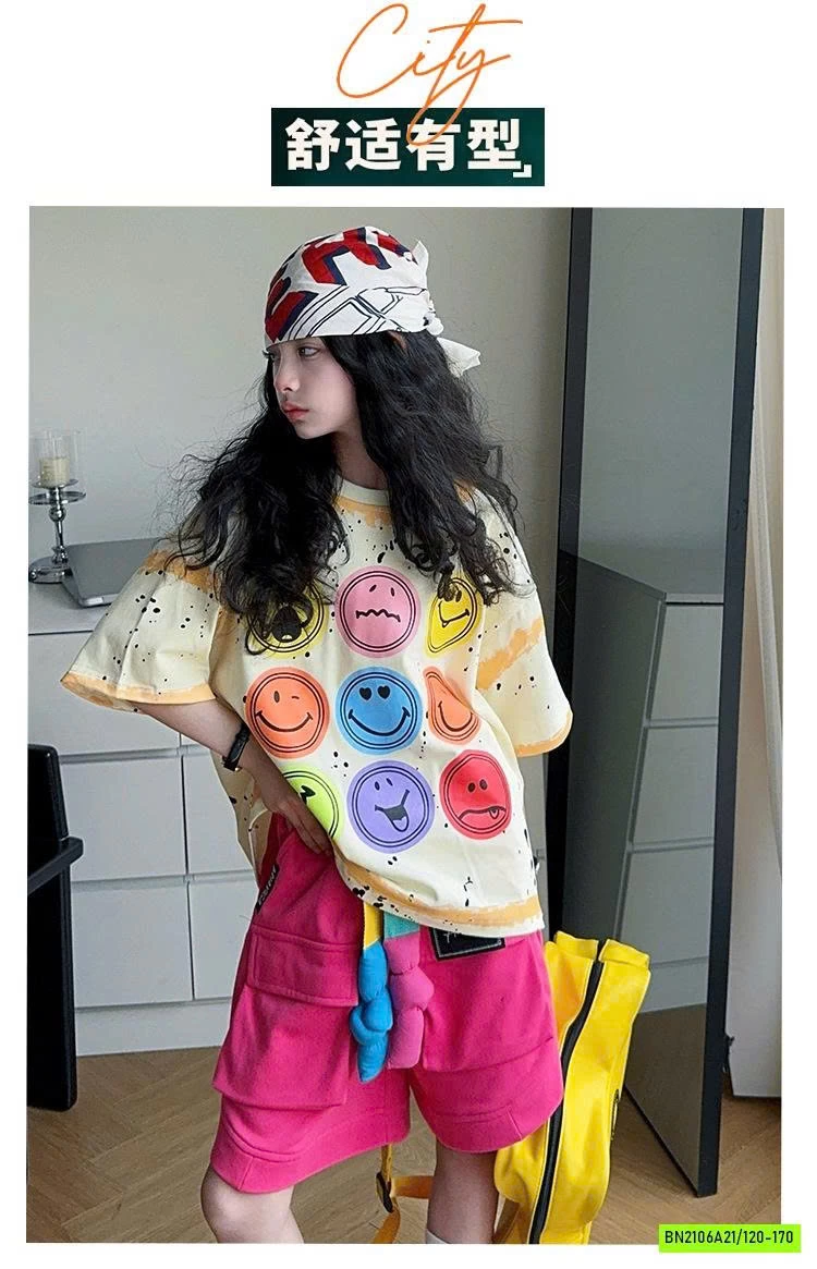 ÁO ICON MIX SHORT MÀU CÁ TÍNH