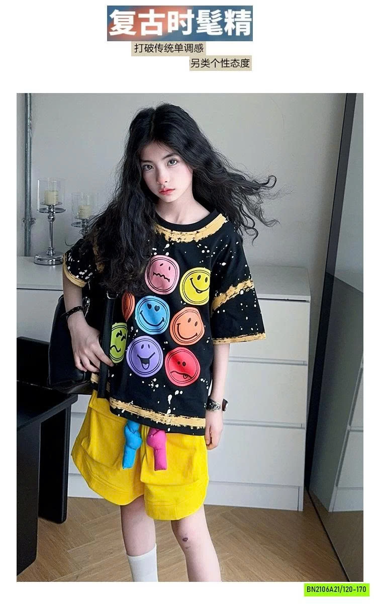 ÁO ICON MIX SHORT MÀU CÁ TÍNH