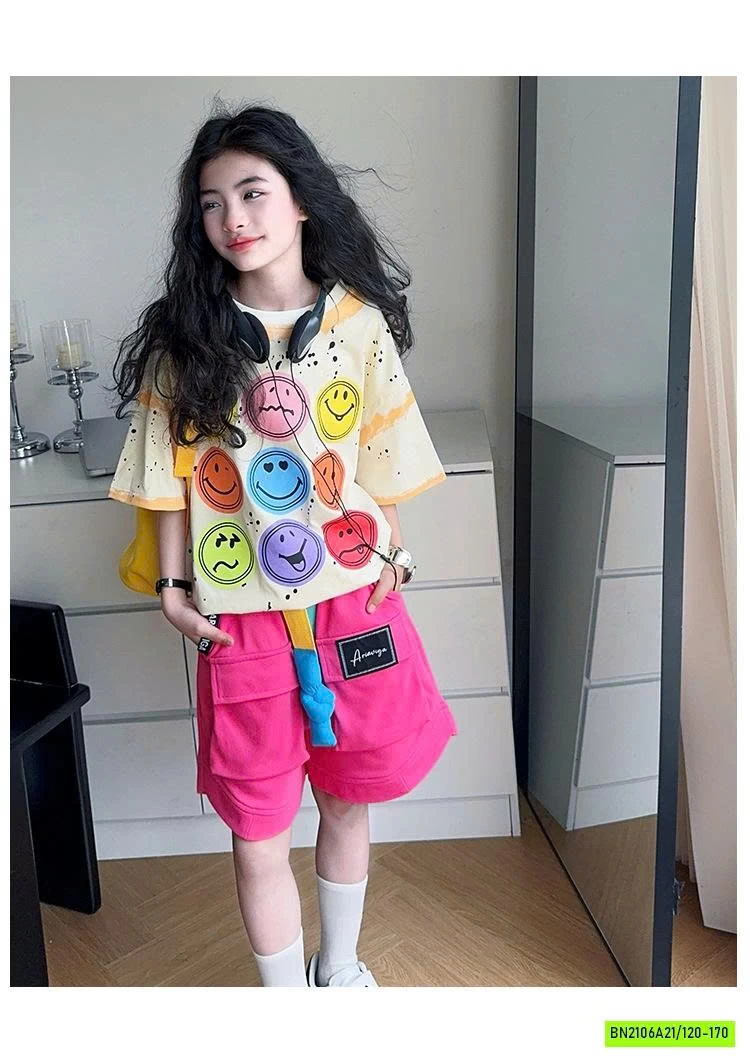 ÁO ICON MIX SHORT MÀU CÁ TÍNH