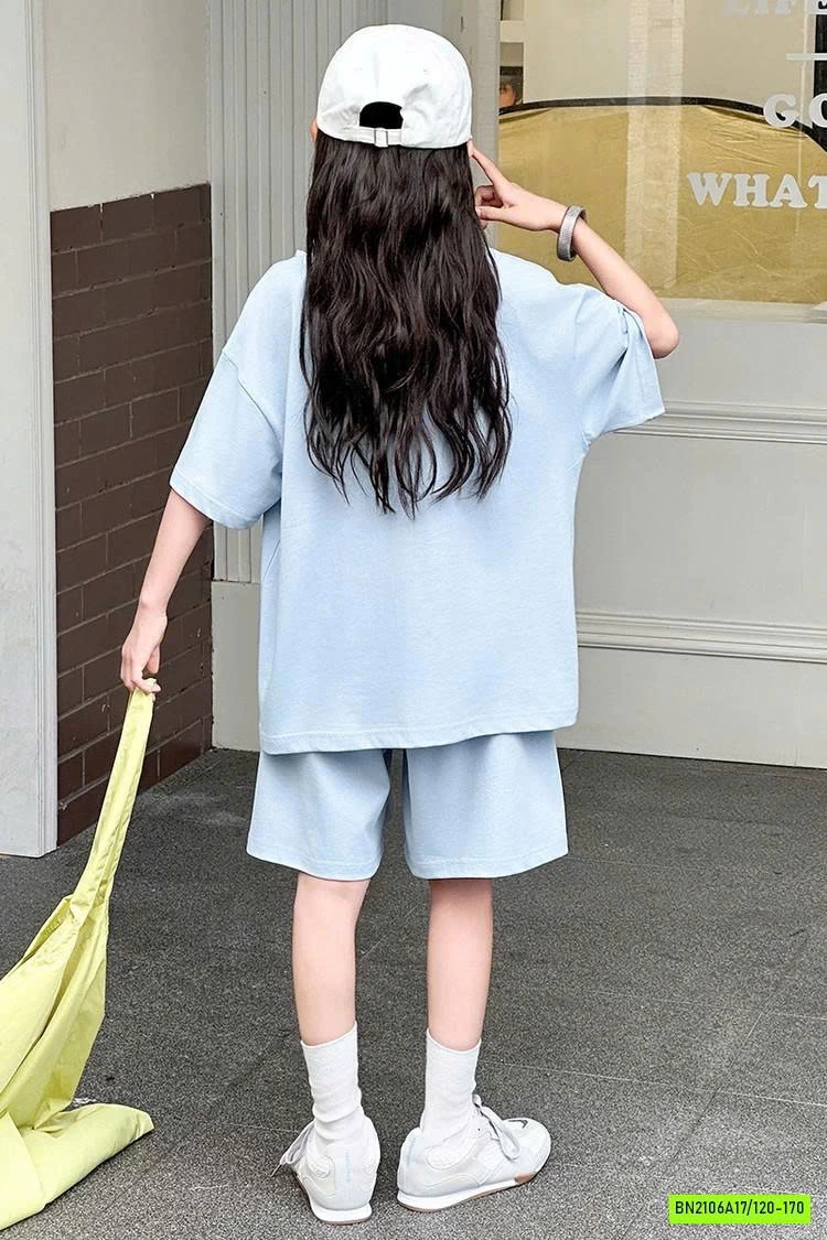 BỘ THUN XANH IN MÈO