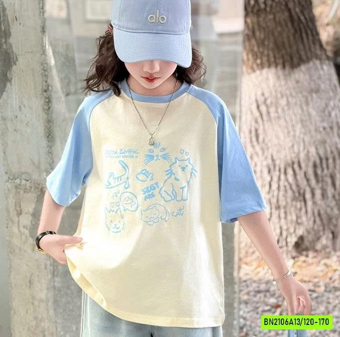 ÁO PHỐI MÀU TAY MIX JEANS LỬNG